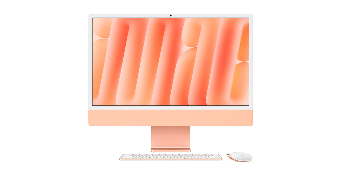 iMac (24 pulgadas, M1, 2021) - Naranja - Teclado - Inglés de Gran Bretaña