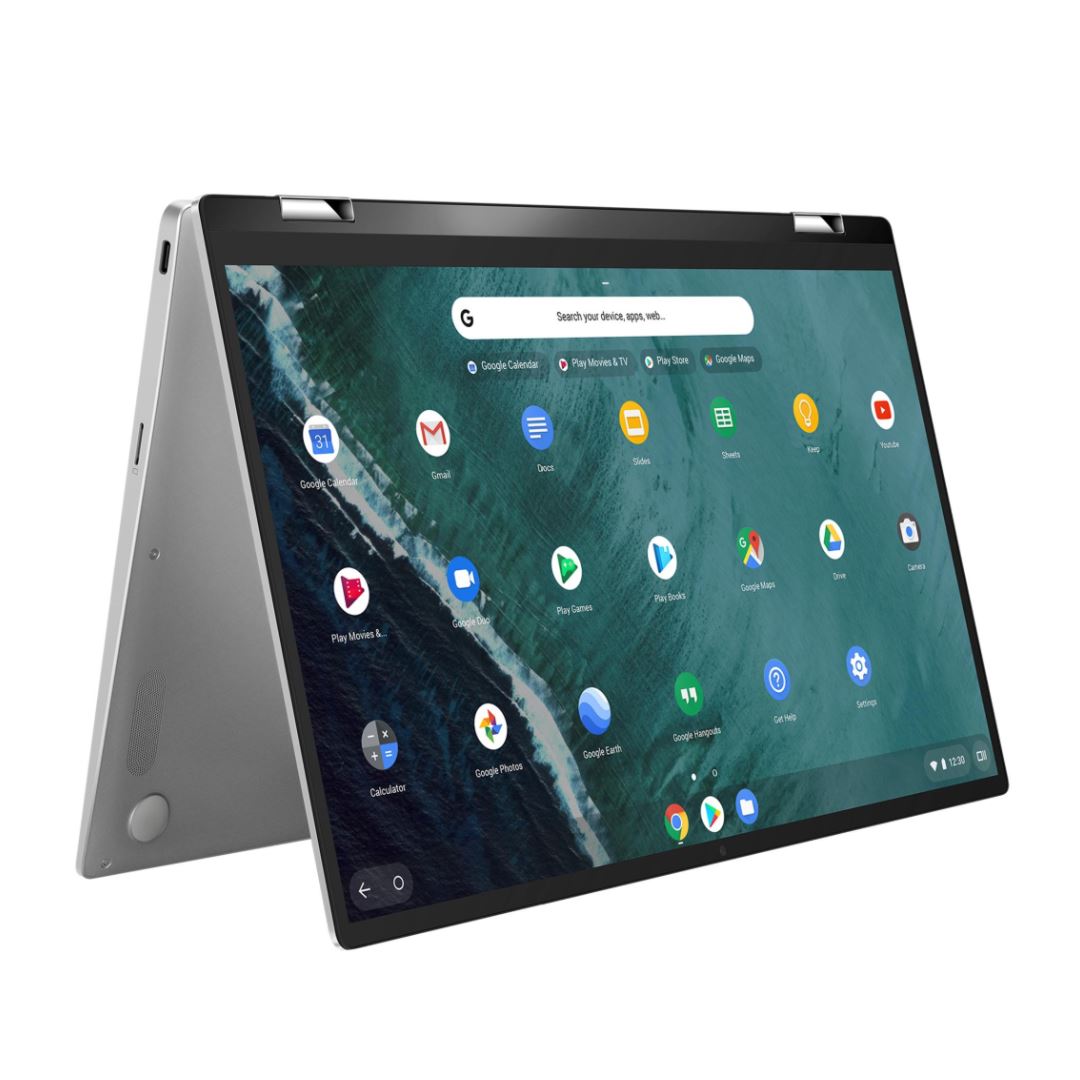 ASUS CHROMEBOOK FLIP C434 14" 8 GB 128 GB MMC I7-8500Y 1.50 GHz CHROME OS SILVER ENGLISH GB (Very Good)
