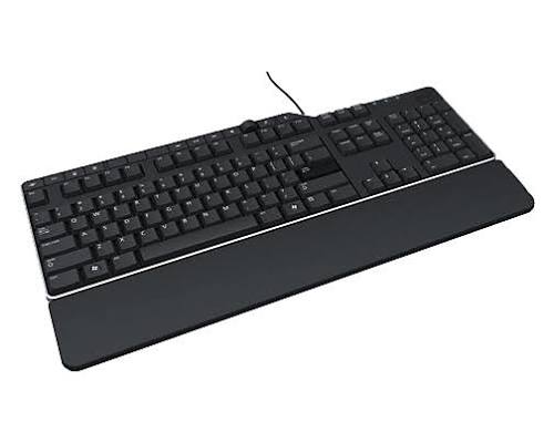Dell Keyboard, External, USB, Swedish/Finnish, 105 Keys, Black, Multimedia, Logitech, (KB522)