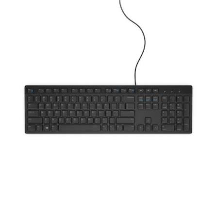 Teclado con cable Dell - KB216 - Internacional de EE. UU. (QWERTY) - Negro